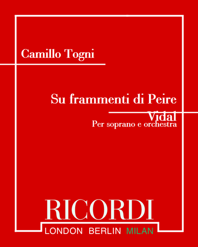 Su frammenti di Peire Vidal — Camillo Togni