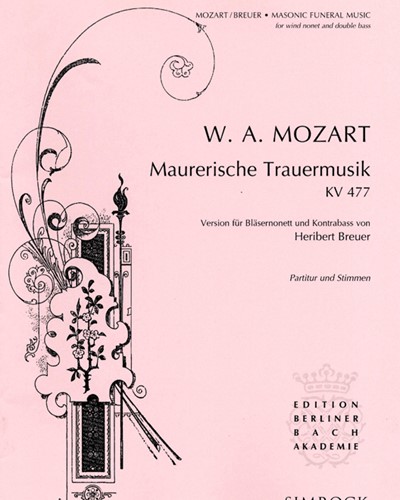 Masonic Funeral Music, K. 477 — Wolfgang Amadeus Mozart
