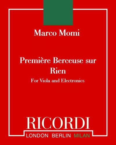 Première Berceuse sur Rien — Marco Momi