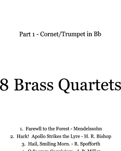 Eight Brass Quartets — 合集