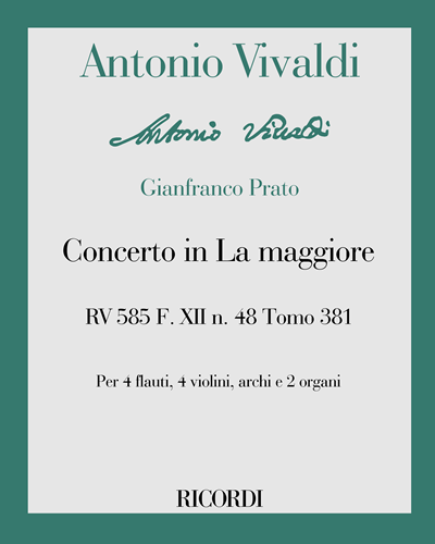 Concerto in A major, RV 585 — 维瓦尔第