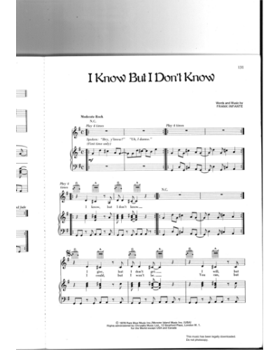 I Know But I Don't Know — 金发美女