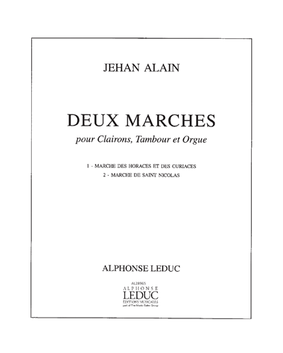Two Marches for Trumpets, Drum and Organ — 热昂·阿兰
