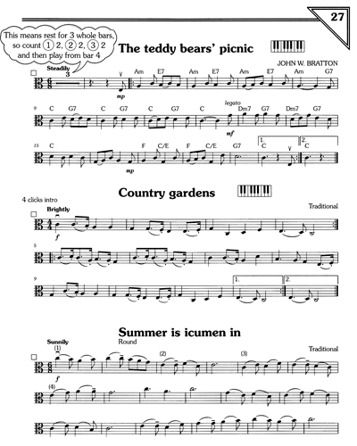 "The Teddy Bear's Picnic" & "Country Gardens" & "Summer Is Icumen In" — John Bratton
