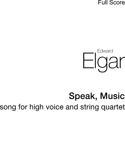 Speak, Music, op. 41 No. 2 — 埃尔加