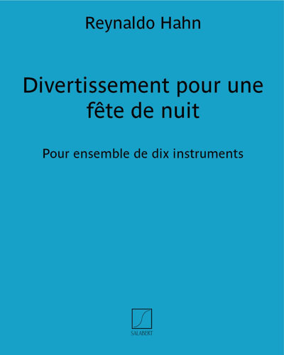 Divertissement pour une fête de nuit — 雷纳尔多·哈恩