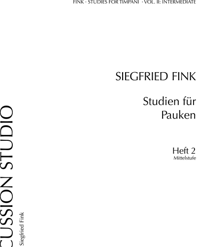 Studien für Pauken, Heft 2 — 齐格弗里德·芬克