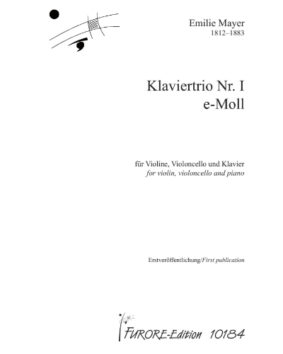 Piano Trio No. 1 in E minor, op. 12 — Emilie Mayer
