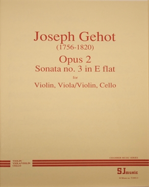 Sonata No. 3 in E-flat major, op. 2 — Joseph Gehot