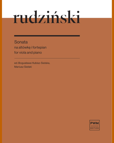 Sonata for Viola and Piano — Witold Rudziński