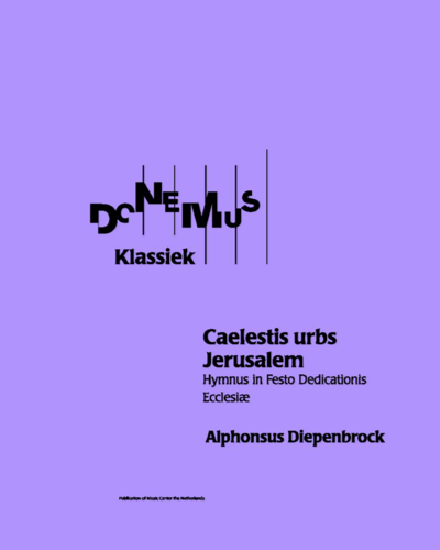 Caelestis urbs Jerusalem — Alphons Diepenbrock