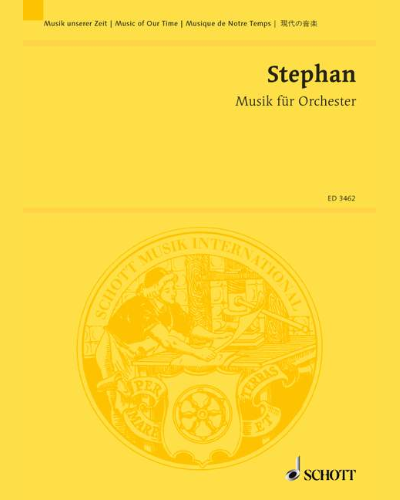 Music for Orchestra — Rudi Stephan
