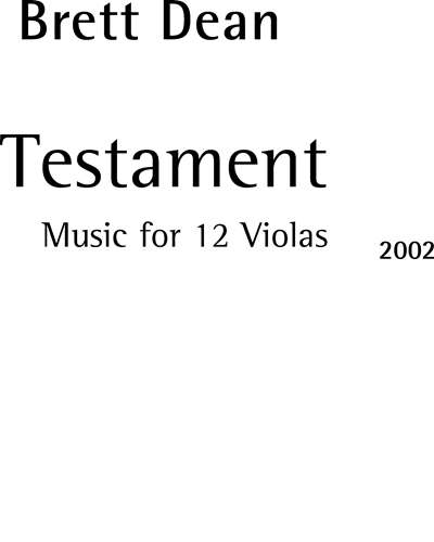 Testament — 布雷特·迪恩