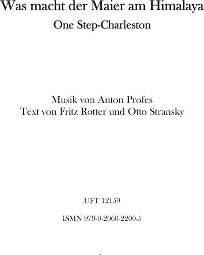 Was macht der Maier am Himalaya — Anton Profes