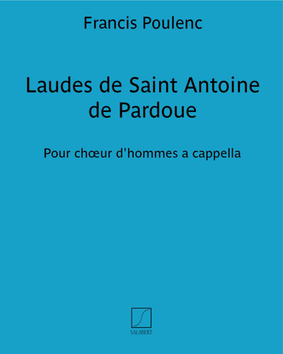 Laudes de Saint Antoine de Pardoue — 普朗克
