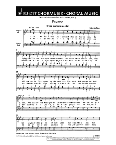 Suite nach französischen Volksliedern — Heinrich Poos