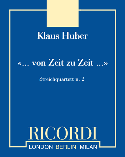 "... von Zeit zu Zeit ..." — Klaus Huber