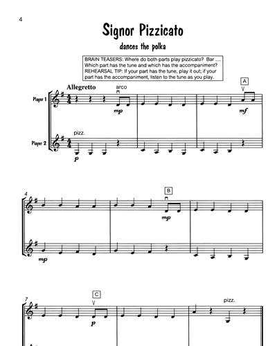 Signor Pizzicato Dances The Polka — Mary Cohen