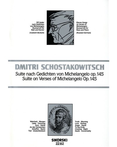 Suite on Texts of Michelangelo Buonarroti, op. 145 — 肖斯塔科维奇