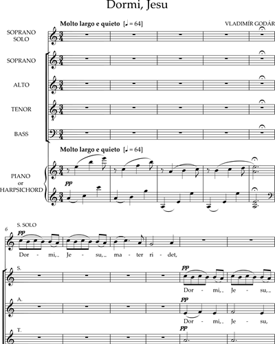 Dormi, Jesu — Vladimír Godár