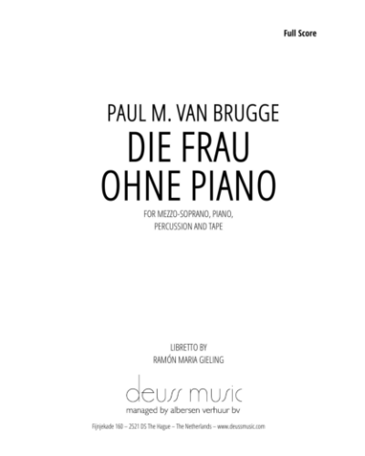 Die Frau Ohne Piano — Paul M. van Brugge
