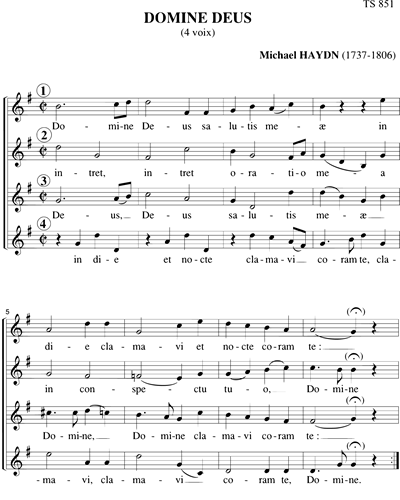 Domine Deus - M. Haydn — 米夏埃尔·海顿