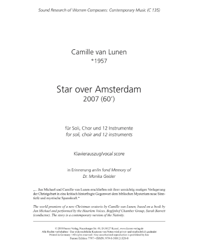 Star over Amsterdam — Camille van Lunen