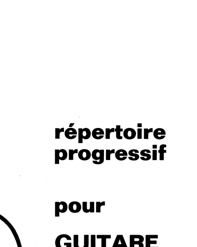 Répertoire Progressif Pour Guitare — Blas Sanchez