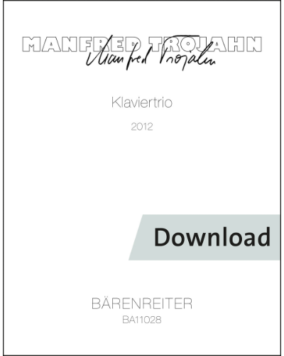 Piano Trio — Manfred Trojahn