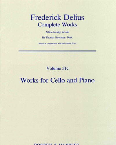 Works for Cello & Piano — Frederick Delius