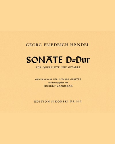 Sonata in D major — 亨德尔