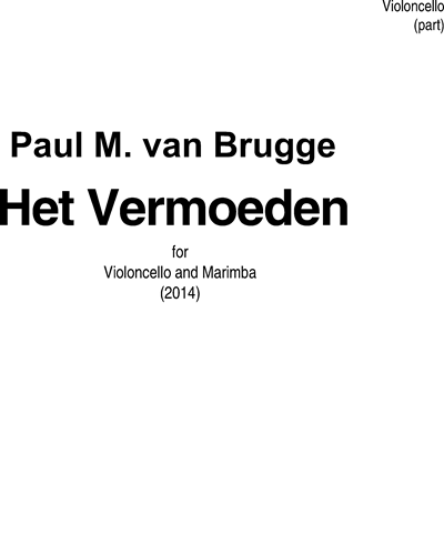Het Vermoeden — Paul M. van Brugge