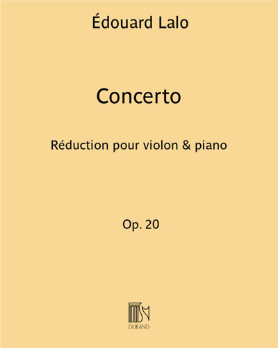 Concerto, op. 20 (Reduction for Violin and Piano) — 拉罗