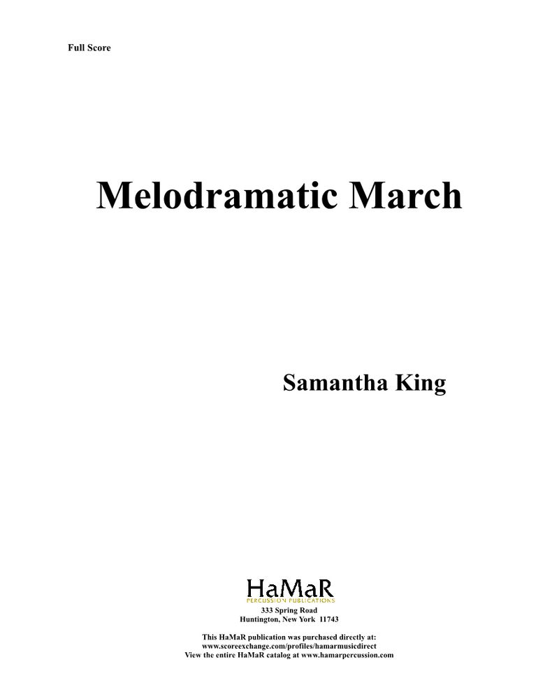 Melodramatic March — Samantha King