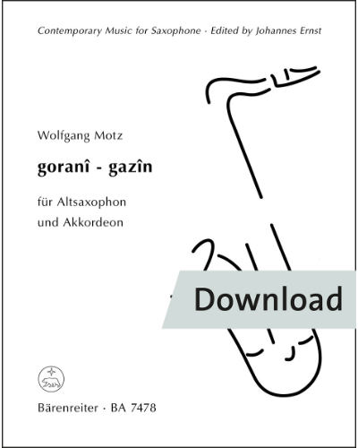 Gorani-gazin für Altsaxophon und Akkordeon — Wolfgang Motz