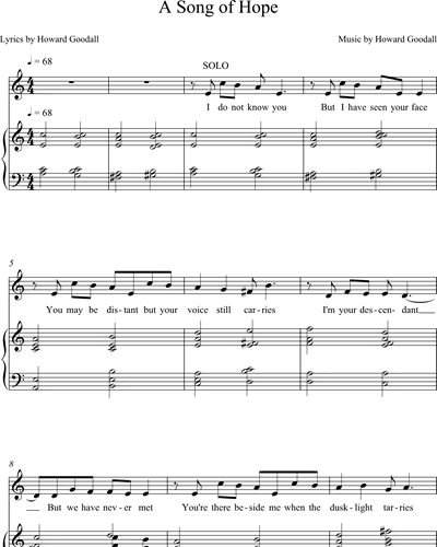 A Song Of Hope — Howard Goodall