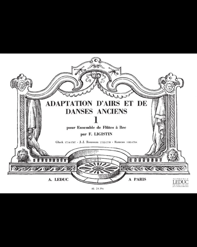 Adaptation d'airs et de danses anciens, Vol. 1 — Françoise Ligistin