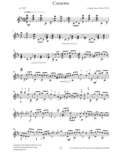 Canarios — 加斯帕·桑兹