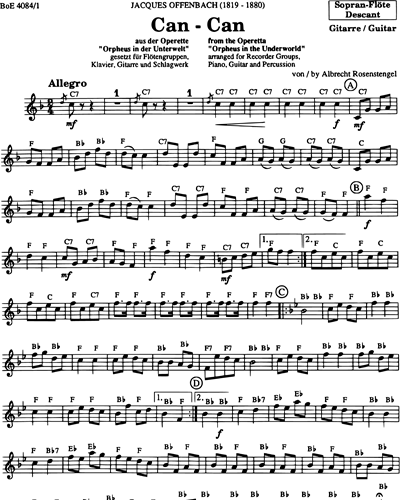 Can-Can (from the Operetta "Orpheus in the Underworld") — 奥芬巴赫