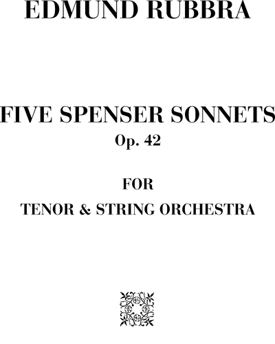 Five Spenser sonnets Op. 42 — 埃德蒙·鲁布拉