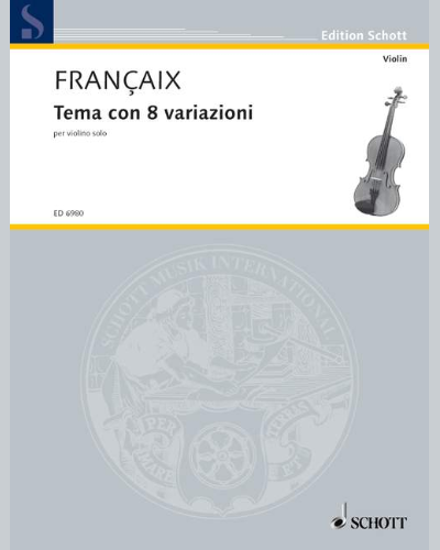 Tema con 8 variazioni — 让·弗朗赛