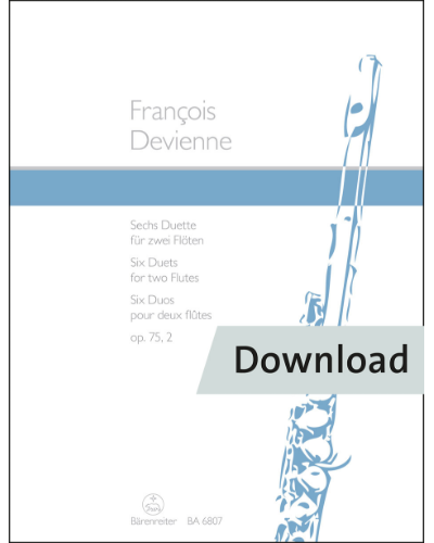 Six Duets for Two Flutes op. 75/2 — François Devienne