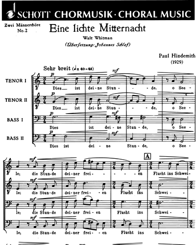 Eine lichte Mitternacht — 欣德米特