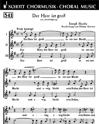 Der Herr ist groß in seiner Macht — 海顿