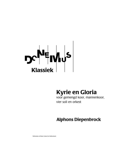 Kyrie en Gloria — Alphons Diepenbrock