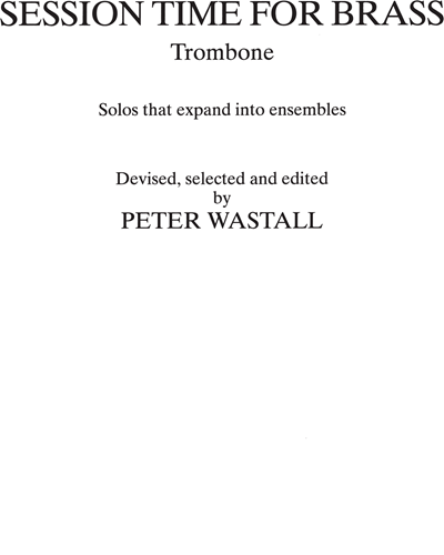 Session Time for Brass — Peter Wastall