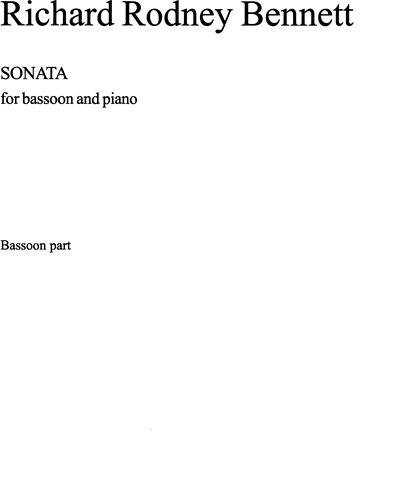 Bassoon Sonata — 理查德·罗德尼·贝内特
