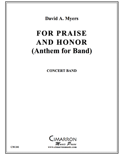 For Praise and Honor — David Myers