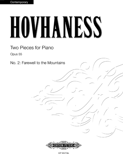 Two Pieces for Piano Op. 55, No. 2 — 阿兰·霍夫哈奈斯