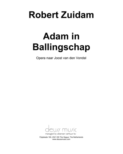 Adam in Ballingschap — Robert Zuidam